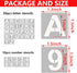1.5 Inch Letter Stencils and Numbers, 36 Pcs Alphabet Art Craft Stencils, Reusable Plastic Art Craft Stencils for Wood, Wall, Fabric, Rock, Signag...