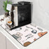 Coffee Mat Super Absorbent Coffee Bar Mat Hide Stain Coffee Maker Mat for Countertops Coffee Bar Accessories Fit Under Coffee Machine Coffee Pot D...