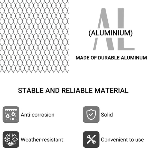 8-Pack Aluminum Gutter Guard Filters - Weather-Resistant Leaf Strainers for Downspouts - Easy Install, Rust-Proof Mesh - 3.5" Width, 6.5" Height...