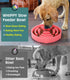 WHIPPY Large Slow Feeder Dog Bowls for Large Medium Dogs Anti-Chocking Slow Feeding Maze Dog Food Bowl Slow Eating Interactive Bloat Stop Puzzle B...
