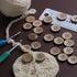 25mm Brown Natural Coconut Shell Buttons 1 inch 4 Holes Button Coconut Shell Buttons for Crafts Sewing Wooden Buttons for DIY Crafts 100PCS...