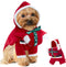 NACOCO Christmas Dog Hoodie Costume - Pet Gift Carrying Style Coat Clothes Christmas Santa Funny Apparel Outfit Winter Warm for Medium Dog Party A...
