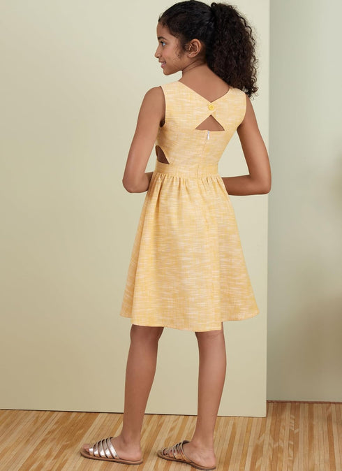 Butterick Easy to Make Girls' Dress, Jumpsuit and Romper Sewing Pattern Packet, Design Code S9127, Sizes 7-8-10-12-14, Multicolor...