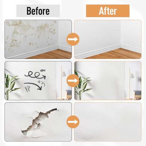 VERNY Portable Wall Paint Tool - for Effortless Cleaning & Pristine Walls, Small Roller Brush Repair Kit, Water-Based, Low VOC & Non-Toxic, Ready ...