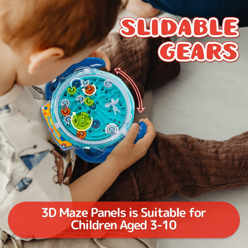 Mind Puzzles for Kids 3-8, 3D Maze Puzzle for Kids, Brain Teasers Gravity Ball Game Maze Ball Puzzle Toy Gifts for Kids Teens Adults, Hard Challen...