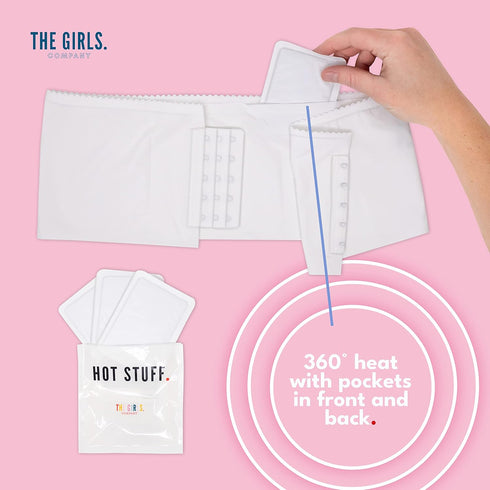 Girls Co. Discreet Portable Menstrual Period Heating Patch for Cramp Pain Relief Hot Pads- Warmer Refill- 3 Warmers...