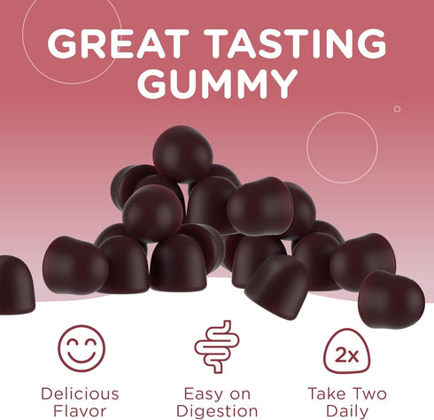 Zahler Beet Root Gummies with Cherry Fruit Extract - 500mg Beet Gummies for Adults - Dark Cherry Flavor - Supports Blood & Nitric Oxide Flow - Veg...