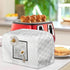 Daisy Print 4 Slice Toaster Covers White, Anti-Sputtering Bread Toaster Cover Toaster Dust Cover, Small Washable Kitchen Appliance Protector, Keep...