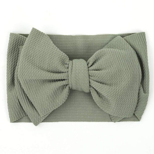 KIDOCHEESE Oversized Baby Headbands with Bows - Elastic Nylon Hairbands, Head Wraps and Hair Accessories for Newborns, Infants, Toddlers and Kids...