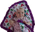 Baby Girls Reversible Minky Velboa Stroller Blanket (Choose Color) (Birds/Violet)...