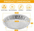 The Baker Celebrations Aluminum Foil Disposable Baking Plates 6-inch Pie Pans Made in USA (Pack of 60)...