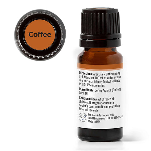 Plant Therapy Coffee Essential Oil 100% Pure, Undiluted, Natural Aromatherapy, Therapeutic Grade 10 mL (1/3 oz)...
