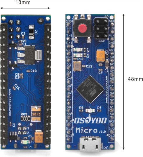 Gowoops Micro Board, Leonardo Mini Controller 5V 16 MHz ATmega32u4 Module...