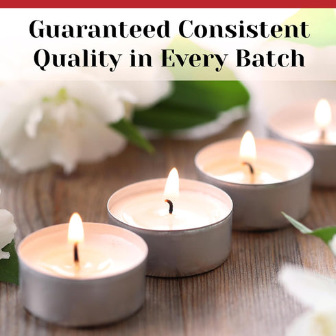Tea Light Candles in Metal Cups - 6 Hours Clean, Long Burning White Unscented Tea 250 Votive Candles Bulk for Romantic Dinner, Wedding, Spa & Hote...