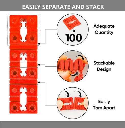 Switch and Receptacle Spacer Outlet Spacers for Electrical Box, 100pcs Electrical Outlet Spacers Shims Socket Electrical Box Extender Outlet Space...