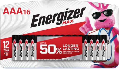 Energizer AAA Batteries, Max Triple A Alkaline, 16 Count...