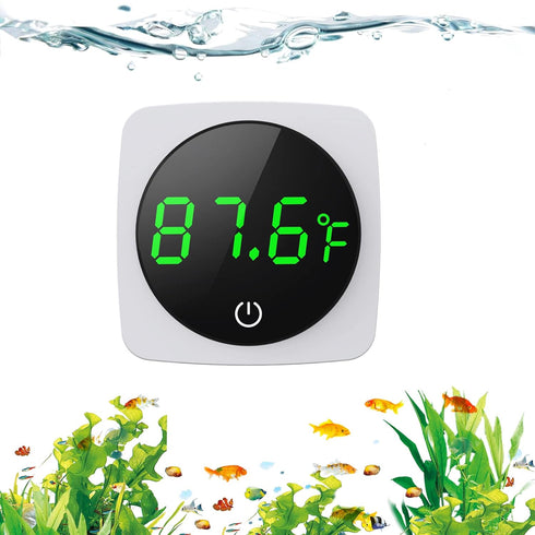 Aquarium Thermometer, LED Digital Fish Tank Thermometer High Accurate to ±0.9?, Aquarium Fish Tank Accessories for Betta, Goldfish, Axolotl, or Aq...