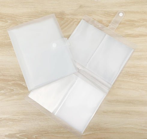 3x4 inch Index Card Holder Clear Plastic Organizer for Recipe Flashcard Notecard Coupon, 40 Pages can Hold 160pcs Cards...