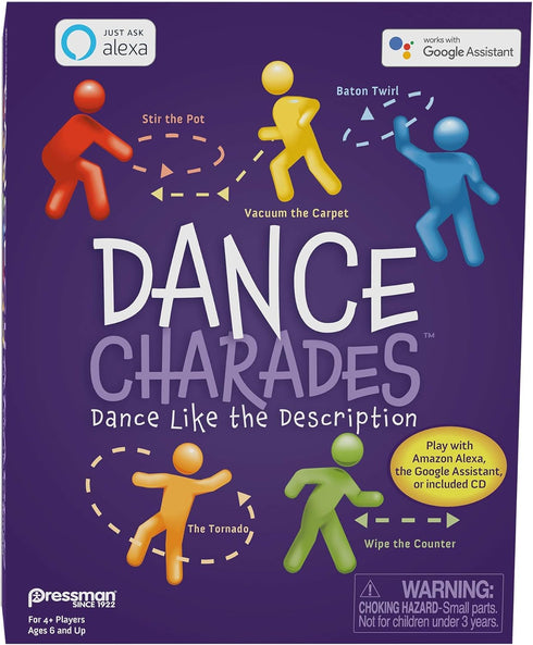 Pressman Dance Charades Game: Can Be Played with Included CD, Alexa Skills or Google Assistant...