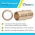 SharkBite 1-1/4 Inch Crimp Coupling, Brass Plumbing Fitting PEX Pipe, PE-RT, UC0135...
