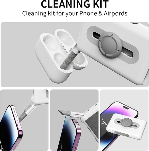 Airpod Cleaner Kit for Airpods Pro 1 2 3,6-in-1 Multi-Function Portable Computer Keyboard Cleaning Tools with Soft Brush Keycap Puller for Laptop ...