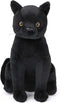 13 Inch Black Cat Stuffed Animal Realistic Black Cat Plush Toy Soft Kitten Stuffed Animal Black Cat Plushie for Home Decor Animal Collection PET P...