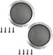 Fielect 2Pcs 6.5" Speaker Grill Cover Mesh Decorative Circle SubWoofer Grill Cover Guard Protector Cover Audio Accessories Metal Trim Silver with ...
