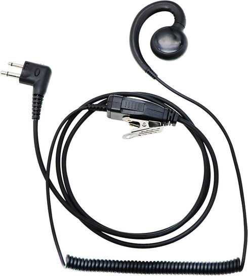 Earpiece for Motorola Radio Single Wire Walkie Talkie Swivel Earpiece Headset with Mic PTT for Motorola Two Way Radios CP88 CP100 CP200D CLS1110 C...