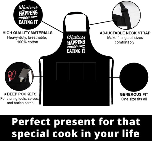 NewEleven Gift For Men, Dad, Husband, Him - Aprons For Men With Pockets...