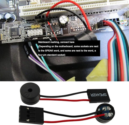 2PCS PC Motherboard Internal Speaker, Computer Motherboard Built-in Speaker, Motherboard Buzzer, Alarm Buzzer, Computer Box Speaker...