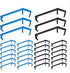 30Pcs Tree Spreaders Plastic Bonsai Branch Trunk Spreaders Modelling Tool Fruit Tree Branch Limb Spreader for Most Fruit Trees (Blue and Black)...