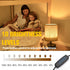 Bedside Table Lamp for Bedroom, Nightstand with Fabric Shade, Night Lamp, Small Table Lamp, 3 Colors and 10 Brightness Adjustable LED Desk Lamps f...
