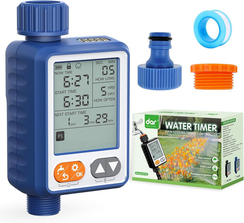 Hose Water Timer, Sprinkler Timer Programmable irrigation Timer for Garden Hose Faucet Timer with Rain Delay/Manual/Waterproof drip irrigation sys...