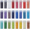 INSPIRELLE Uniform 120 Gram 12/0 (2mm) Cylinder Glass Seed Beads for Craft Jewelry Making, 24 Opaque Painted Colors...