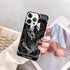The Lovers Tarot Card Skull Black Case Compatible with iPhone 15 Pro, Trippy Psychedelic Aesthetic Tarot Card Cool Skeleton Case for iPhone 15 Pro...
