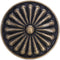 Bezelry 10 Pieces Flower Shield Metal Shank Buttons. 23mm (7/8 inch) (Antique Brass)...