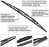 Replacement for Dodge Ram 1500, 2500, 3500, 4500 Windshield Wiper Blades - 24"+24" Front Window Wiper - fit 2002-2008 Vehicles - OTUAYAUTO Factory...