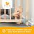 Baby Gate Wall Protectors - Clear, Self-Adhesive Bumpers for Safety Gates - Removable, Reusable & Washable Padding | Essential Accessories for Chi...