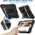Timecity Case Compatible for iPad Mini 5/4 with Screen Protector, Full-Body Protective Case with 360 Rotating Stand Handle, Strap, Pen Holder, Cas...