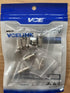 VCE Coaxial Cable Connector 6 Pcs with 3 Pcs Combined Format, 3GHz Coax Coupler for Coaxial Cable Extension, TV Cable Repair, Nickel Plated TV Cab...