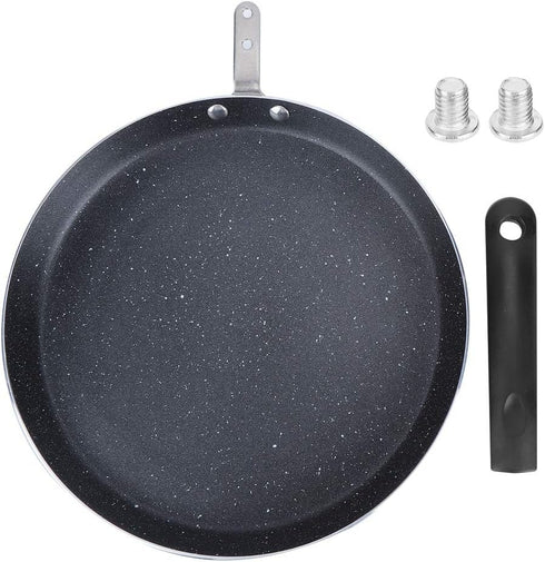 plplaaoo Crepe Pan,Non Stick Frying Pan Skillet,Uniform Heating Aluminum Egg Omelette Pan with Comfortable Handle,Induction Cooker Cooking Pan for...