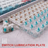 Gliging 30 Switch Tester Opener Acrylic Lube Station DIY Cover Removal Platform Keycaps Puller for Custom Cherry Mechanical Keyboard...