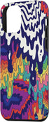 iPhone 12 mini Trippy Paint Drip Doodle Blue Red Purple Rainbow AEQ068 Case...
