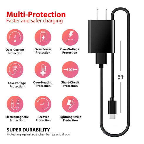 USB C Charger Cord Compatible for W-King D7 D8 D8mini D9 D9-1 D10 T9 X10 S7, Marshall Stockwell II Marshall Emberton, OontZ Angle 3 Ultra (4th Gen...