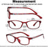 EYEURL Reading Glasses Women Blue Light Blocking - Set of 2 Pattern Design Value Computer Readers (Red+Purple, 2.75)...