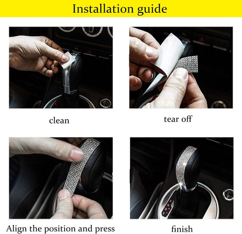 Steering Wheel Emblem Bling Crystal Cycle Decoration for Beetle Golf CC etc All CAR...