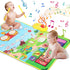 Toys for 1 Year Old Boys and Girls: Love&Mini 3 in 1 Musical Mat for Toddlers 1-3 with Drum 6 Musical Instrument and 8 Animals Sounds Piano Mat To...