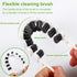 3 Pcs Hard Bristle Crevice Cleaning Brush, Bendable Brush, Small Cleaning Brushes, Thin Crevice Brush, Gap Brush,Scrub Brush for Household Use Bat...