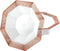 Lacetagon Rose Gold Premium Plastic Octagonal Dessert Bowl - 5 oz. (Packs of 10) - Perfect for Parties, Weddings, and Events...