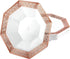 Lacetagon Rose Gold Premium Plastic Octagonal Dessert Bowl - 5 oz. (Packs of 10) - Perfect for Parties, Weddings, and Events...